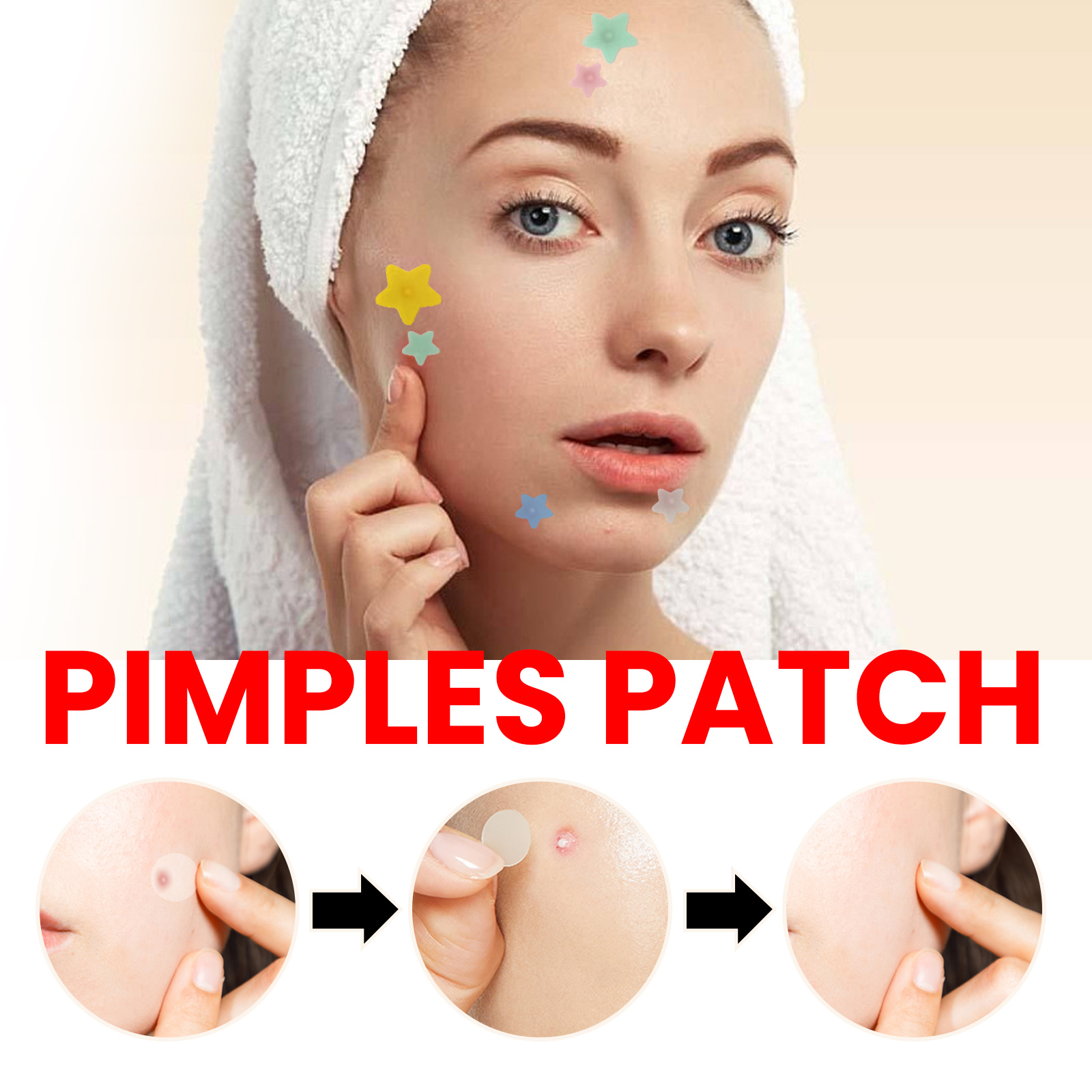 Pimple Patches,Pimple Patches For Face, Hydrocolloid Acne Patches, Cute Star Stickers Hydrocolloid Acne Pimple Patch For Covering Zits And Blemishes - Image 9
